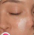 Moisturizer applied to clean skin
